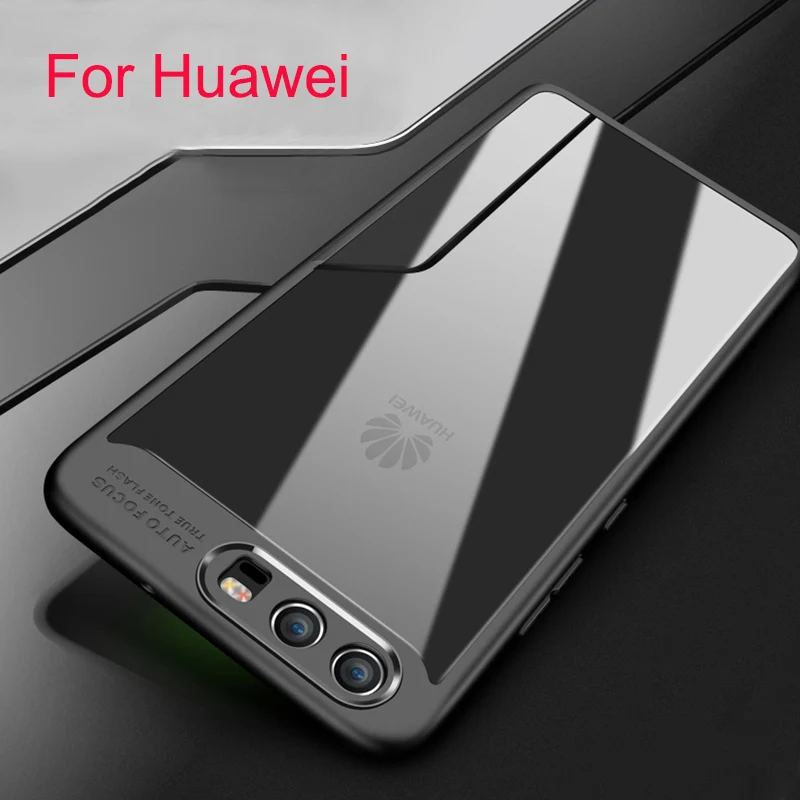 

NTOPS GUARD Auto Focus Case Hybrid Clear 360 Degree Shockproof Tough Plastic Armor Phone Case For Huawei P20 P8 Lite Phone Cover