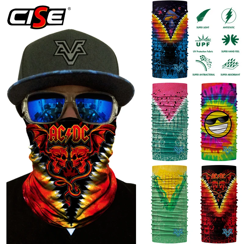 Buy 3D Seamless Motorcycle Bandana Magic Neck Face