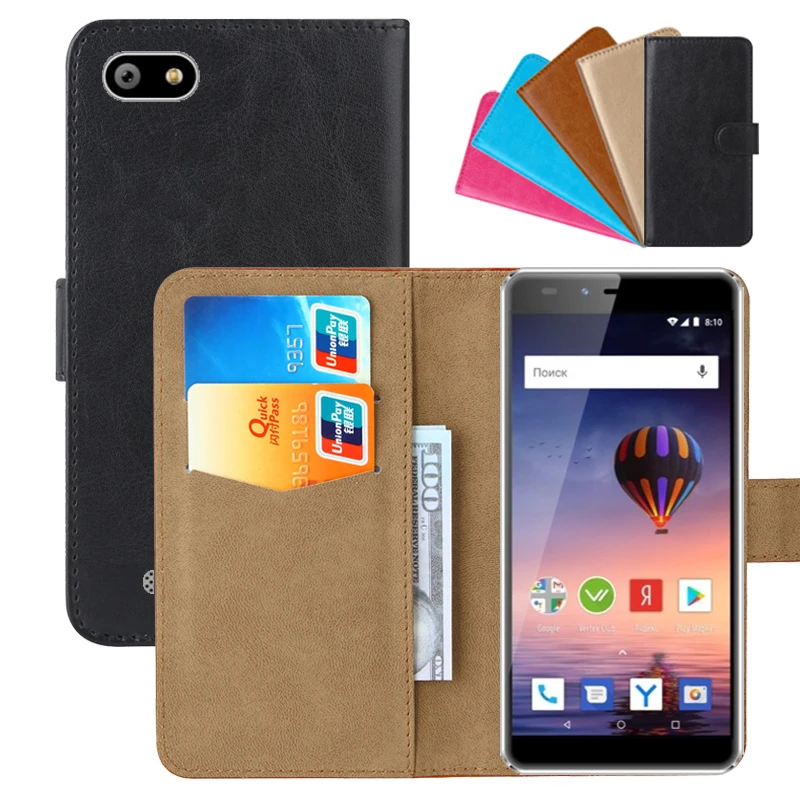 

Luxury Wallet Case For Vertex Impress Aero PU Leather Retro Flip Cover Magnetic Fashion Cases Strap