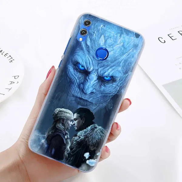 Чехол для телефона с изображением игры трона для huawei Honor 8X 8A Pro 8C 8S 9 10 Lite 20i Honor Play Y7 Y9, чехол - Цвет: 02