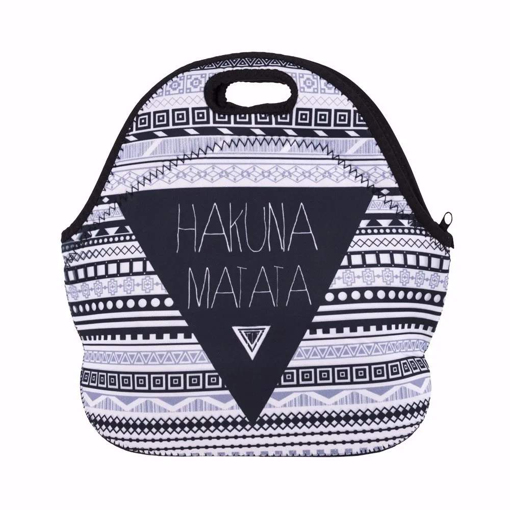 

soopream unicorn print picnic bag Insulated Lunch Bag Thermal Waterproof Lancheira Neoprene picnic bags for kids