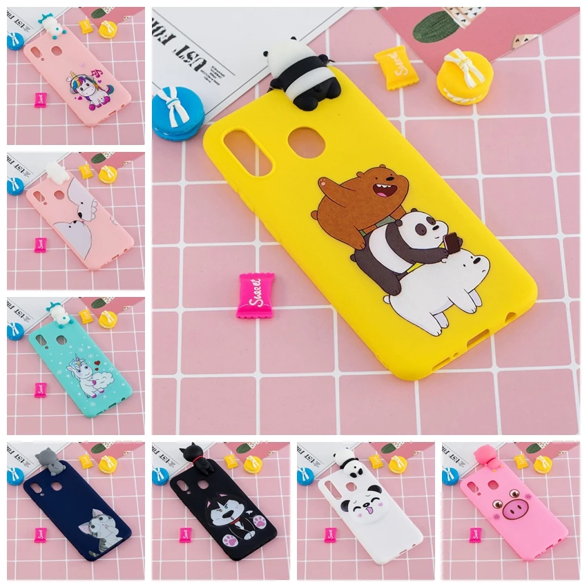 

Soft Silicone Case For Coque Samsung Galaxy A30 Soft Silicone Panda Phone Case For Etui Samsung A30 A 30 SM-A305F Soft Book Case
