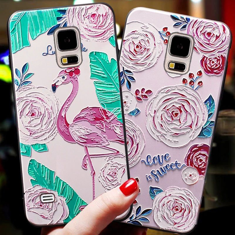 

YonLinTan 3D Phone coque,cover,case For Samsung galaxy S5 Neo S 5 i9600 on Cartoon Silicone luxury soft Silicon back cases