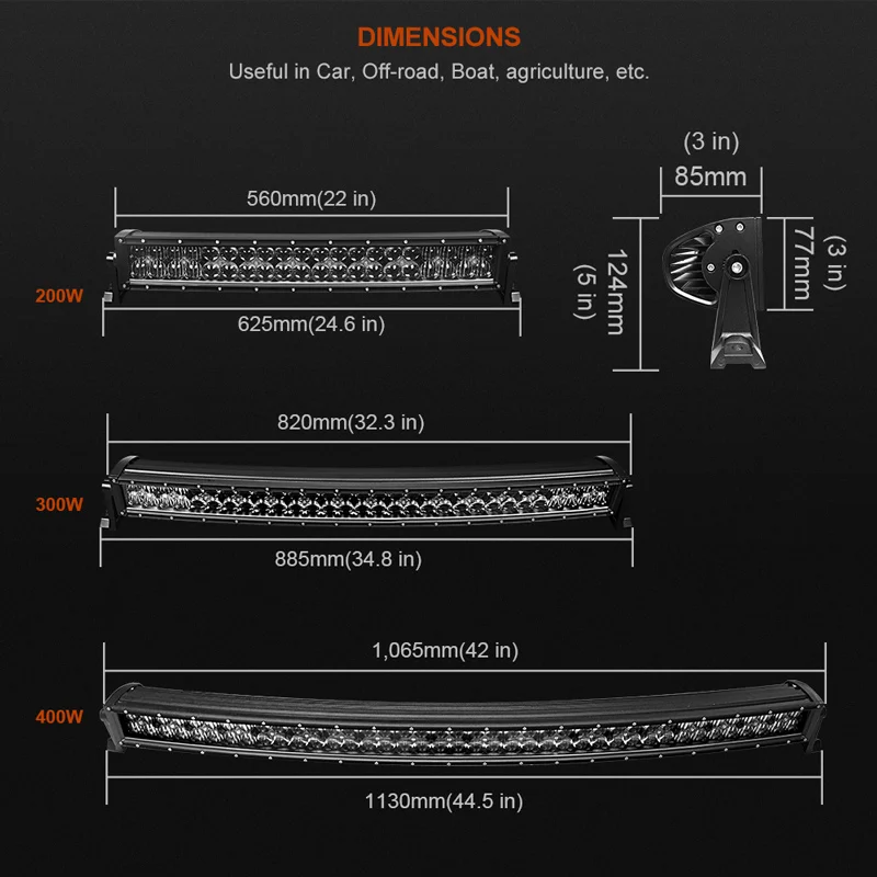 5D 400W 42inch LED Light Bar Work Lamp Combo Beam Black Pearl Curved Offroad LED Working Lamp 12V 6000K For Tractor ATV SUV MPV 5D 400W 42inch LED Light Bar Work Lamp Combo Beam Black Pearl Curved Offroad LED Working Lamp 12V 6000K For Tractor ATV SUV MPV