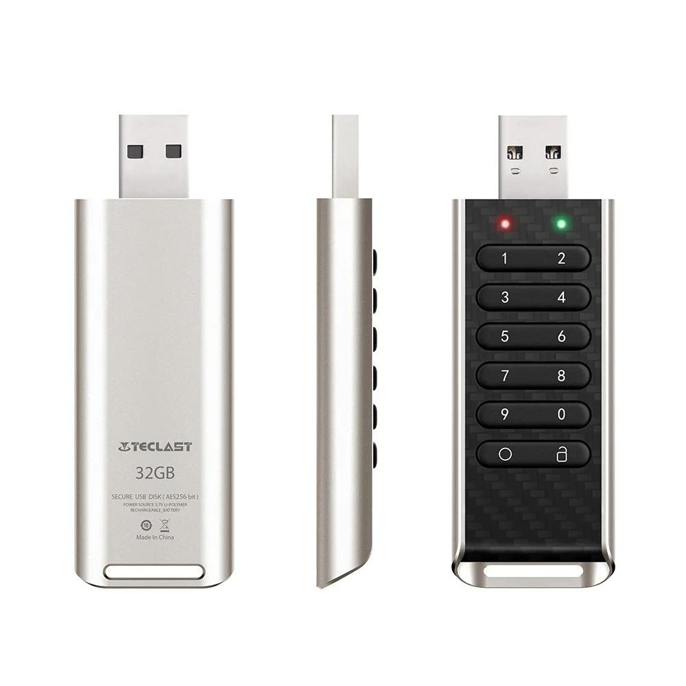 Teclast NKE 32GB/64GB Encryption Smart USB Flash Drives Hardware encryption shield digital keys to protect data security black Teclast NKE 32GB/64GB Encryption Smart USB Flash Drives Hardware encryption shield digital keys to protect data security black