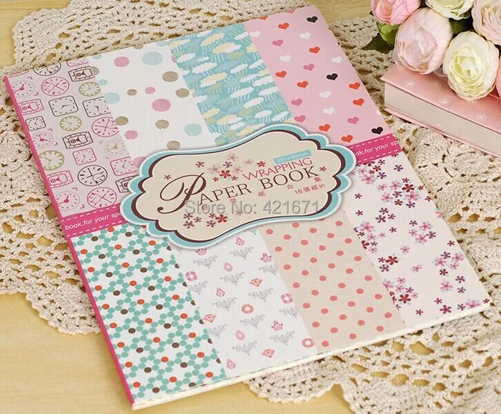 

exclusive diy Gift Wrapping Paper Book 16sheets/set,pink polka dot patterns Scrapbooking Paper pack Set,origami,paper craft