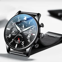Mens Watches Top Brand Luxury Chronograph Watch Men Quartz Clock Man Sport Military Waterproof Wrist Watch Relogio Masculino New top luxury brand sanda men sport watches men s quartz led analog clock man military waterproof wrist watch relogio masculino new