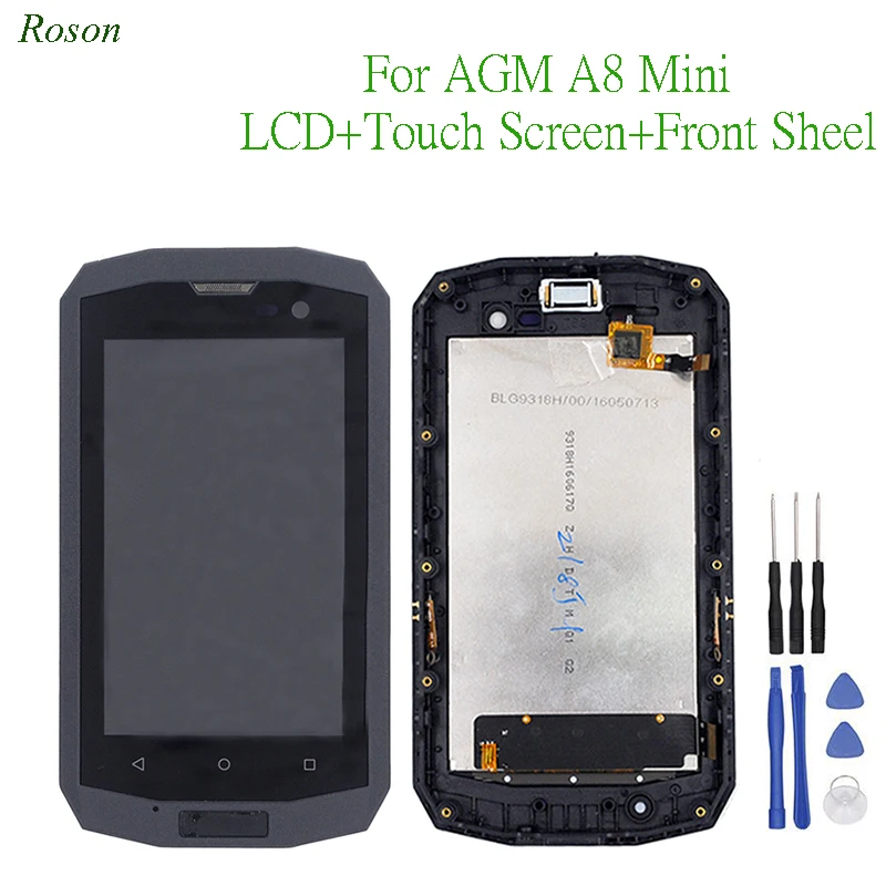 roson-agm-a8-ミニオリジナル液晶ディスプレイとタッチスクリーン-40-フレームアセンブリとタッチスクリーンデジタイザの修理部品-agm-a8-ミニ-ツール