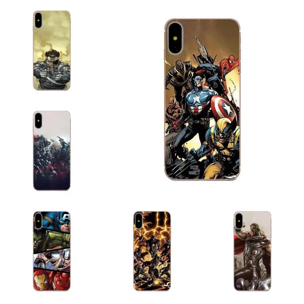 Marvel наклейки &quotМстители&quot ТПУ чехол для Moto G G2 G3 G4 G5 HTC 530 626 628 630 816 820 One A9 M7 M8 M9 M10 E9