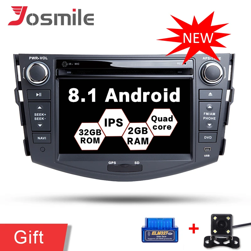 

Android 9.0 Car GPS Navigation For TOYOTA RAV4 2006-2012 DVD Player Support Video Wifi Mirror link RDS Quad Core Stereo Radio FM