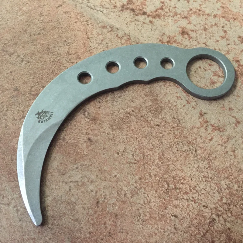 Тренировочный нож the one karambit, нож для активного отдыха, карманный тактический нож для выживания, инструмент для резки, не острый тупой инструмент