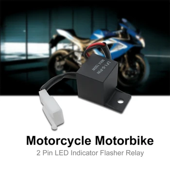 

2 Pins Motorcycle Bike Turn Signal Indicator Flash LED Lamp Light Flasher Relay