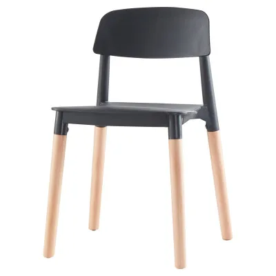 Луи модные стулья для гостиной Скандинавская цельная древесина мука современный минималистский дом пластиковая спинка Досуг Ресторан простая идея - Цвет: G3