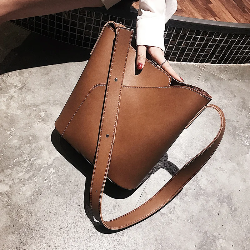 

Free Shipping Fashion Women Messenger Bags Girl Ladies Solid Hasp Soft PU Shoulder Shopping Handbags