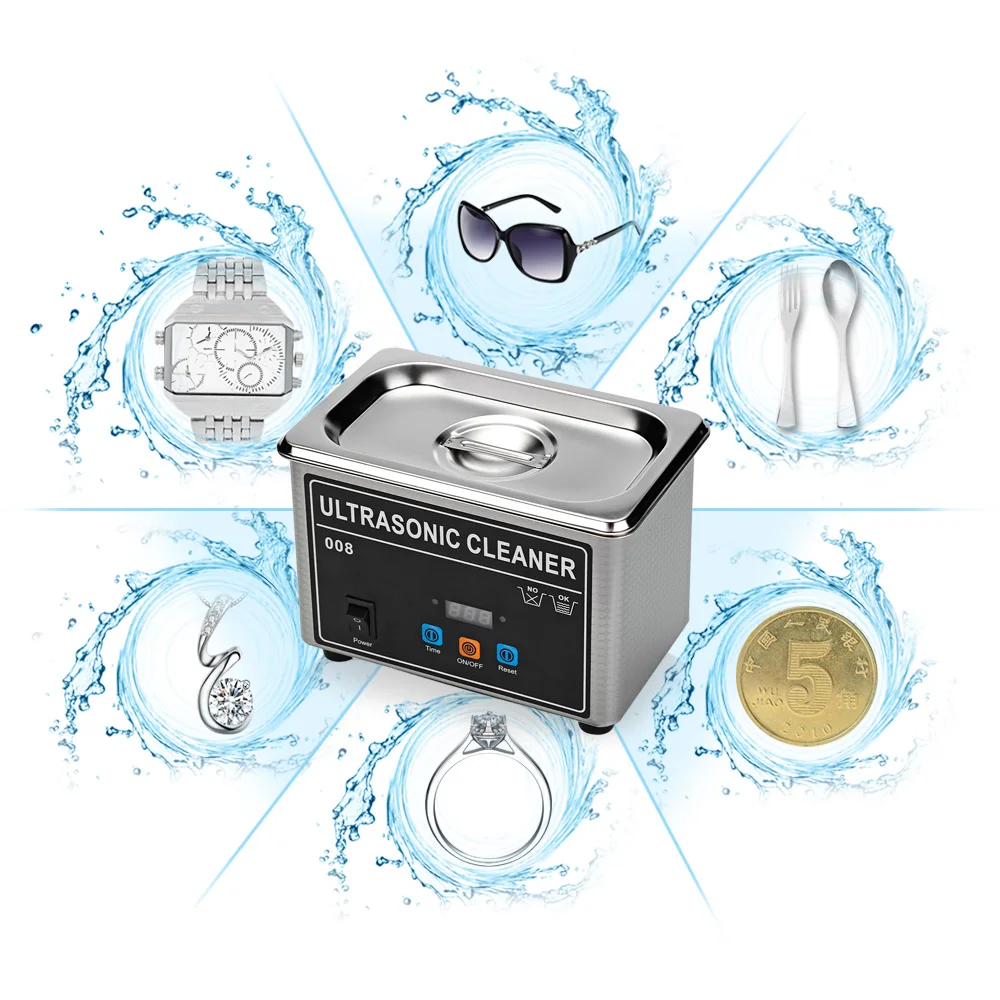 CJ-008 0.8L 35W Mini Ultrasonic Cleaner Machine Digital Timer Cleaning Jewelry Eyeglasses Watch With Digital Timer CJ-008 0.8L 35W Mini Ultrasonic Cleaner Machine Digital Timer Cleaning Jewelry Eyeglasses Watch With Digital Timer