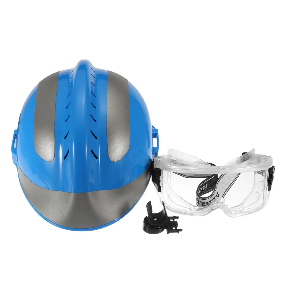 

Blue Reflective Helmet Anti-Impact Rescue Helmet FireFighter With Protective Glasses Safety Protector For Fire Fighting