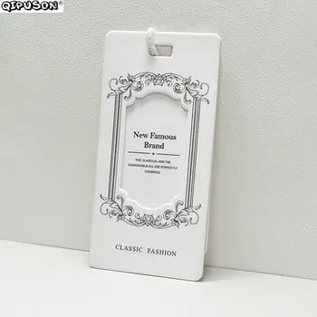 

PK022 custom shape tag design hang tag printing Custom gold foil hang tag kids labels clothes printed personal logo for clothing