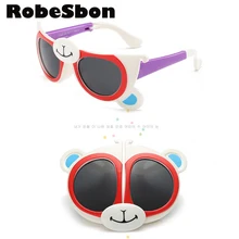 2016 de Moda Diseñador de la Marca de Chicas Gafas de Sol Niños Bendable Flexible Vidrios Lindos Niños Niños UV400 Gafas Pequeñas gafas de sol