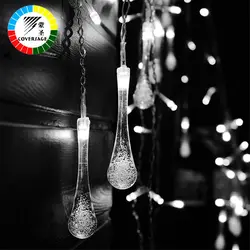 Coversage lucine Luces LED Navidad Фея огни строки свадьба Шторы guirlande lumineuse Cortina фонари светодиодные строки Decorativas