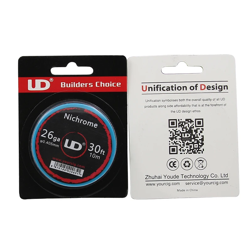 Original Ni80 Heating Wire Youde Nichrome Wire 30ft 10m/roll 24ga 26ga 28ga For RDA RBA Atomizer Original Ni80 Heating Wire Youde Nichrome Wire 30ft 10m/roll 24ga 26ga 28ga For RDA RBA Atomizer