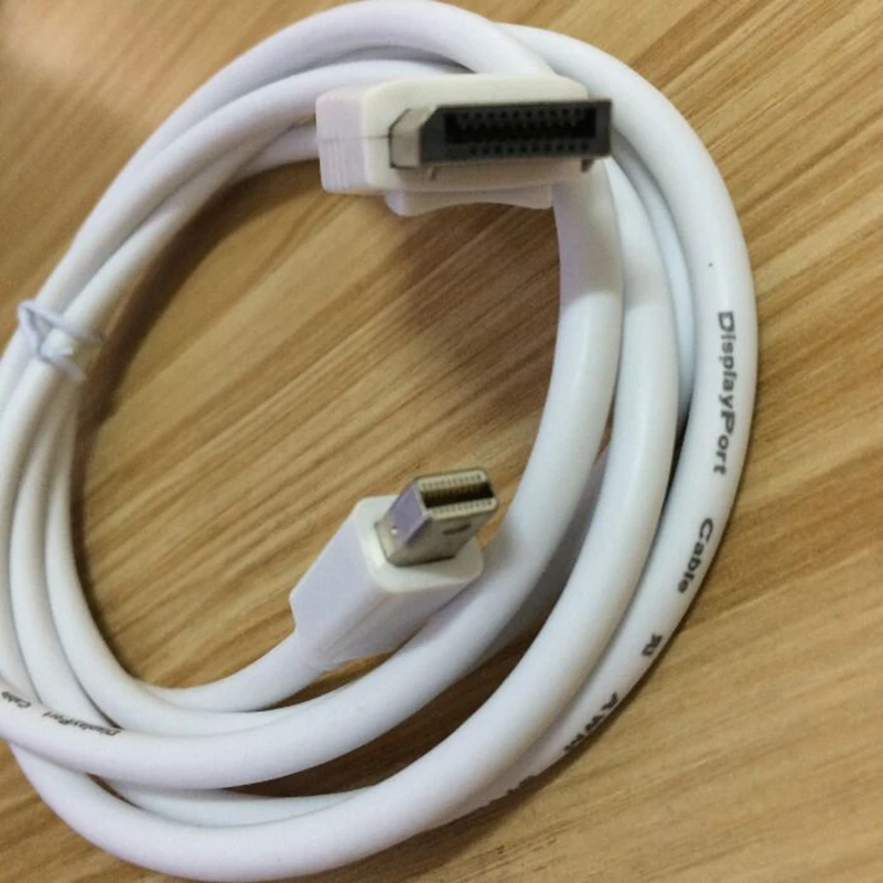 50 개/개 Thunderbolt 미니 디스플레이 포트-디스플레이 포트 케이블 어댑터 미니 DP-DP 변환기 Macbook Pro Air 프로젝터 용, Thunderbolt Mini Displayport