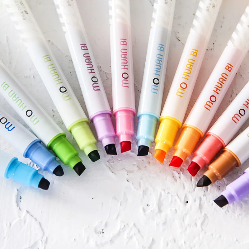 12 цветов детские игрушки для рисования детская обесцвечиваемая ручка для малышей Kawaii волшебный текстовый маркер игрушка для детей Обучающие художественные игрушки инструмент для рисования