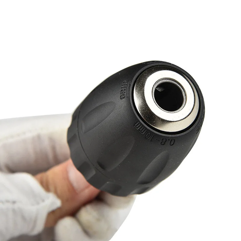 

0.8-10mm 3/8Inch 24UNF Keyless Drill Bit Chuck Clip 1/4inch Hex Shank Rod Adapter ALI88