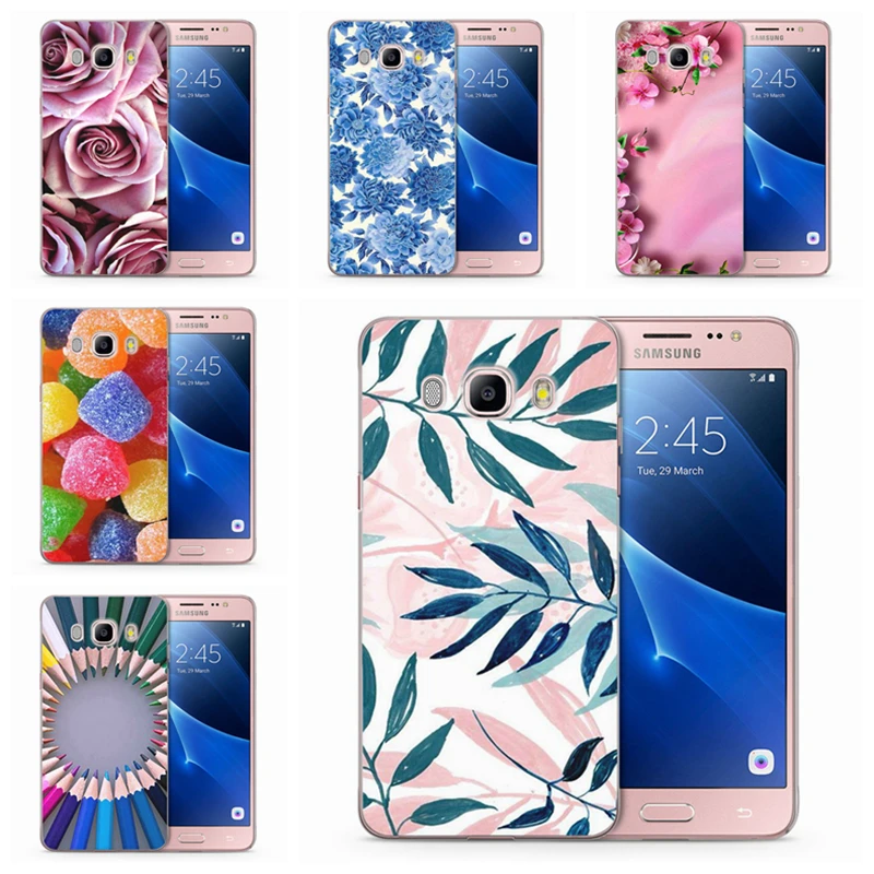 Цветочный чехол для телефона Samsung Galaxy A3 A5 2016 2017 A310 A320F A510 A520F Note 8 прозрачный