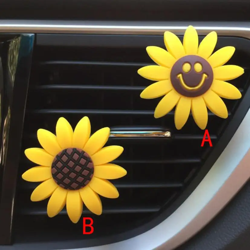 

CARPRIE High Quality Car Multiflora Sunflower Air Outlet Fragrant Perfume Clip Air Freshener Diffuser