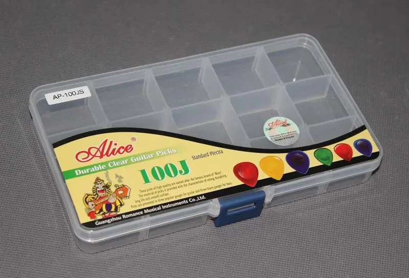 15 Grids Cell Guitar Picks Case Storage Box Organizer Containerin