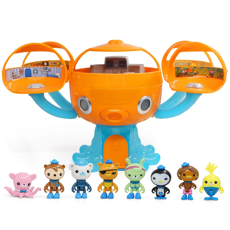 

Octonauts Ocean Adventure Action Toy Figures Light Music Joy Octopus Castle Scenes Children Educational Toy Birthday Gift