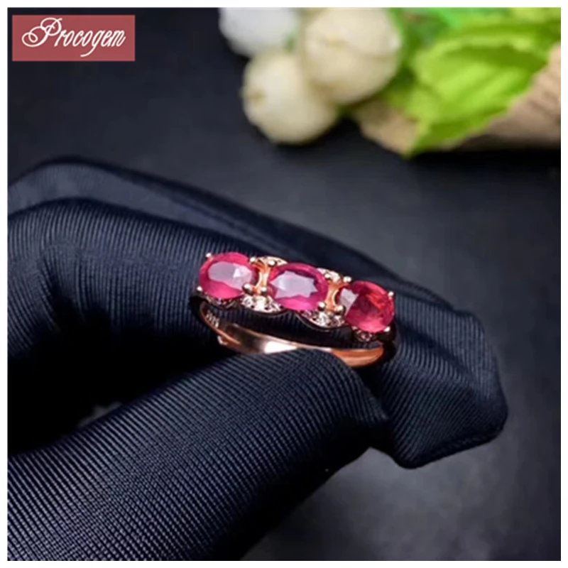 

Natural Ruby rings for Female New style Genuine Gemstone 925 Sterling silver wedding Engagement fine Jewelry Free Shipping #1048