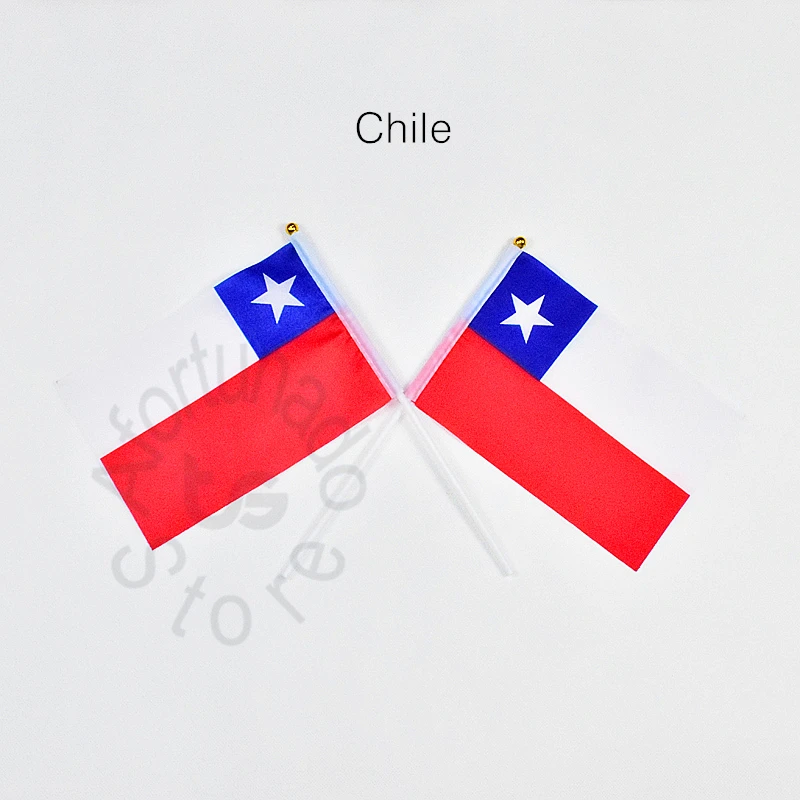 

Chile 14*21cm 10piece flag Banner free shipping Hanging flag Home Decoration flag Lattice Racing Game flag
