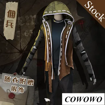 

Anime! Identity V Naib Subedar Gothic Uniform Gradient Green Cloak with Cap Striped Cosplay Costume Full Set Free Shipping