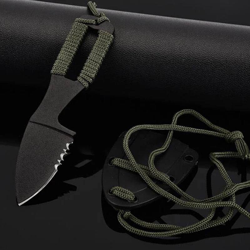 Дешевый Фиксированным лезвием Охотничьи ножи выживания Ножи для шашлыков маленький открытый карман Тактический Ножи