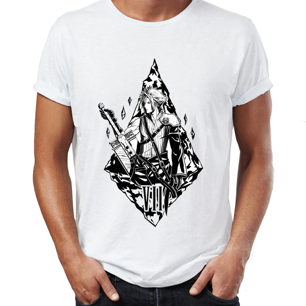 

Men's T Shirt Christmas Final Fantasy Cloud Seed Awesome Artwork Printed Tee