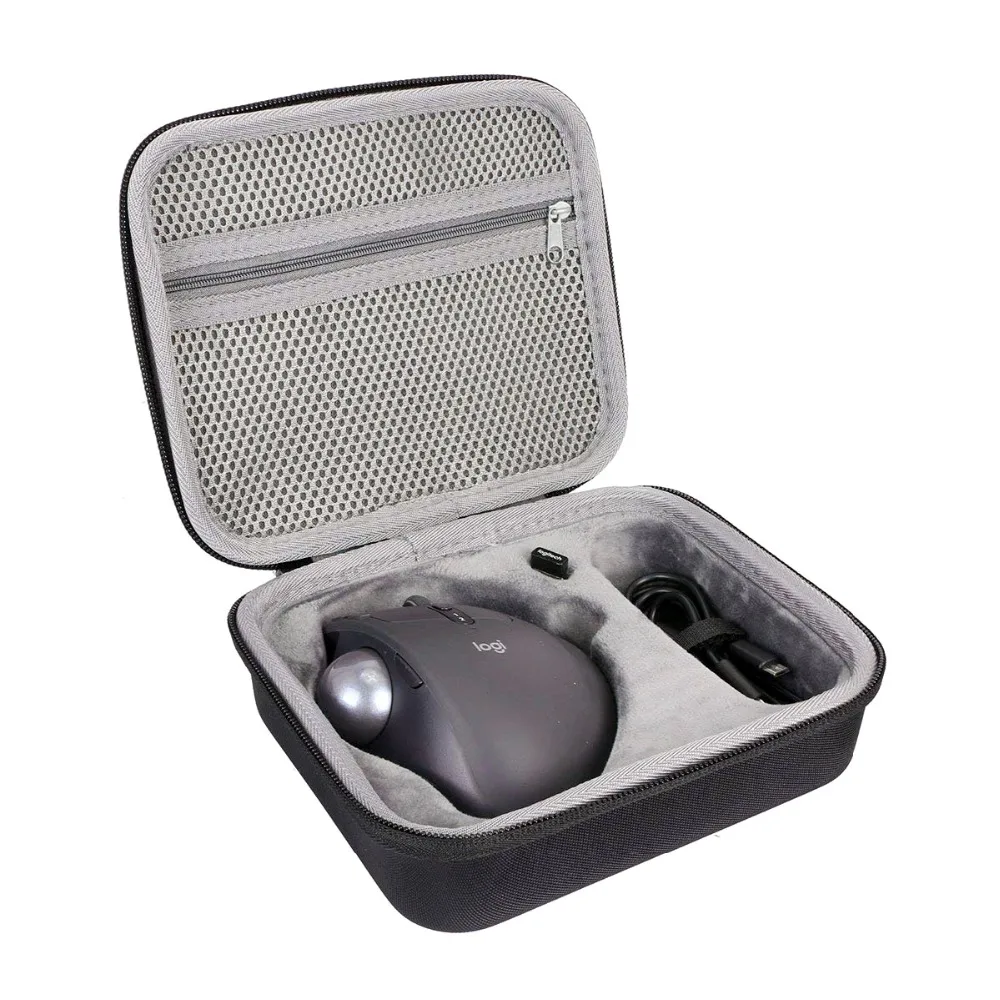 

New EVA Portable Carry Cover Case for Logitech MX Ergo Advanced Wireless Trackball Mouse Travel Storage Bag Zipper Accessories