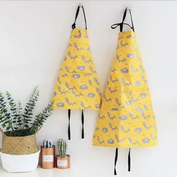 

Cute Rabbit Pattern Apron Woman Adult Children Bibs Home Cooking Baking Coffee Shop Cleaning Aprons Kitchen Accessory