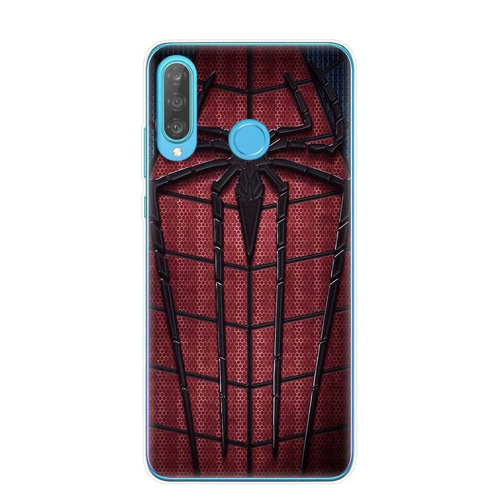 Marvel DC Comics Железный человек Человек-паук Джокер Бэтмен ТПУ чехол для телефона чехол для Huawei P8 P9 Lite P10 P20 P30 Lite Pro Fundas