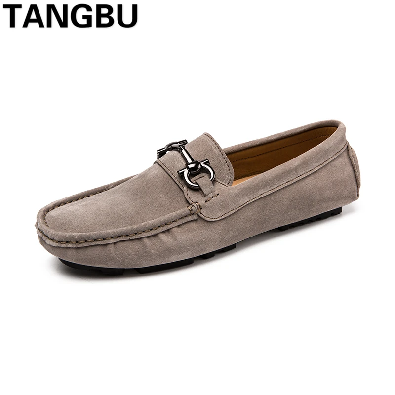 

New Arrival Moccasins Men Loafers Slip On Breathable Comfortable Casual Boat Shoes Fashion Men Driving Shoes Flats Size 38-44