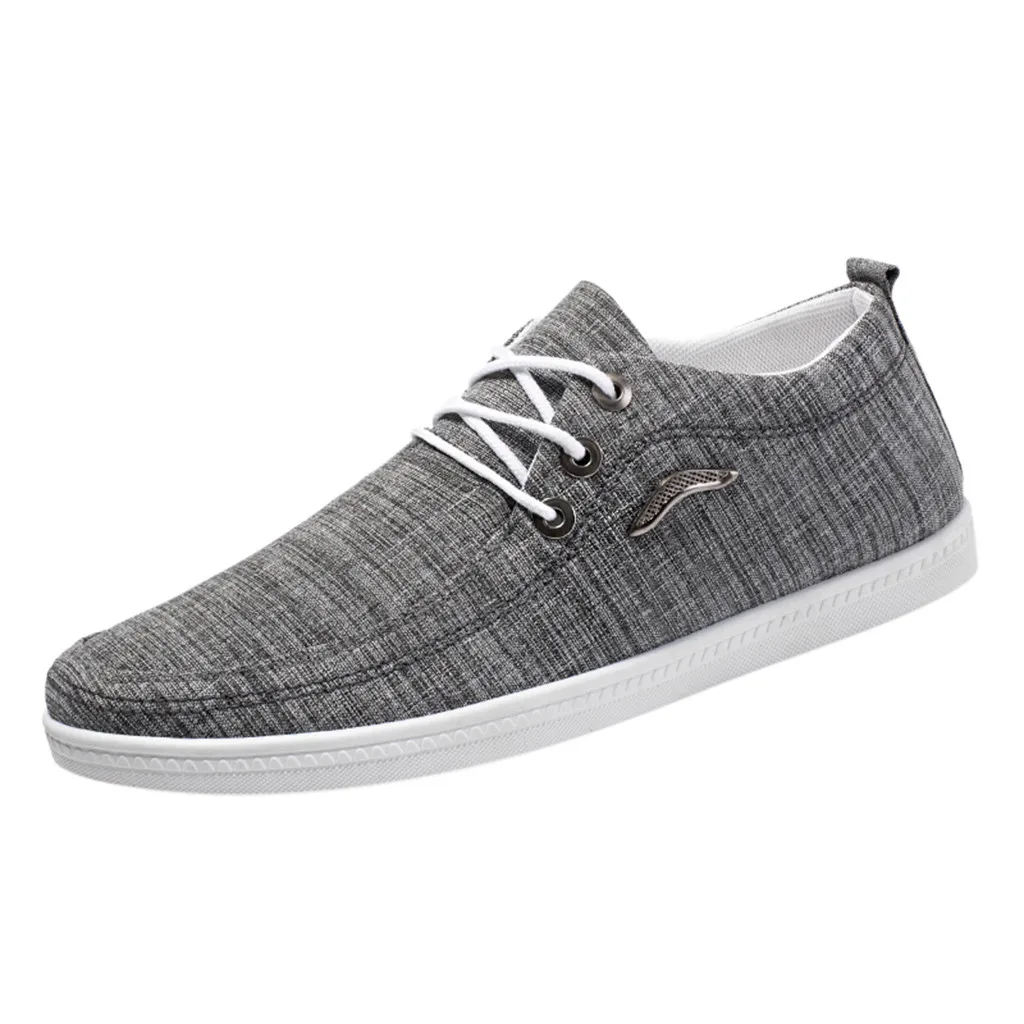 

2019 Fashion mens casual shoes Outdoor Canvas Casual Lace-Up Shoes Lazy Shoes Breathable Sneakers homme SIZE 36-47 AQ668-676 B1