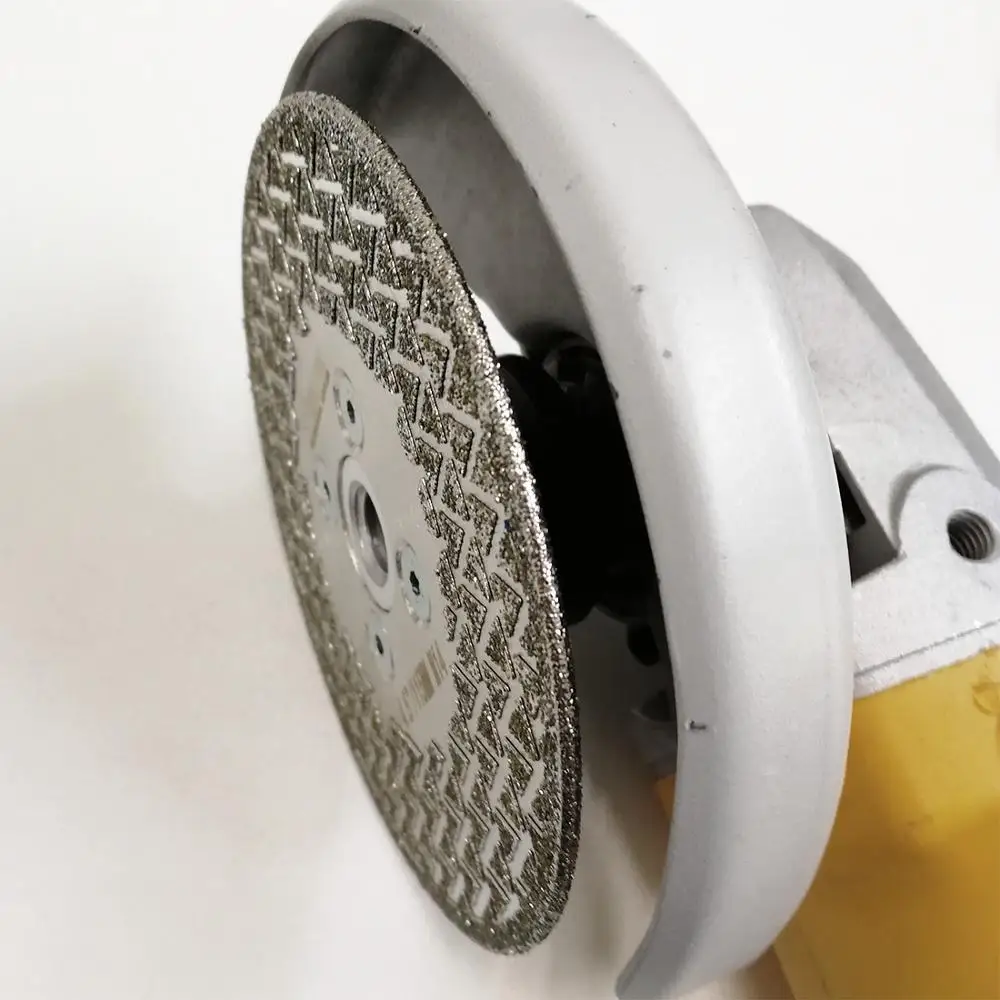 2pcs/pk 4inch Single side coated diamond saw disc  100mm Electroplated diamond cutting & grinding blade M14 Thread