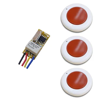 

DC3.7V 4.5V 5V 6V 9V 12V Mini Wireless Remote Control Switch 1Channal Intelligent Family System Transmitter with Receiver