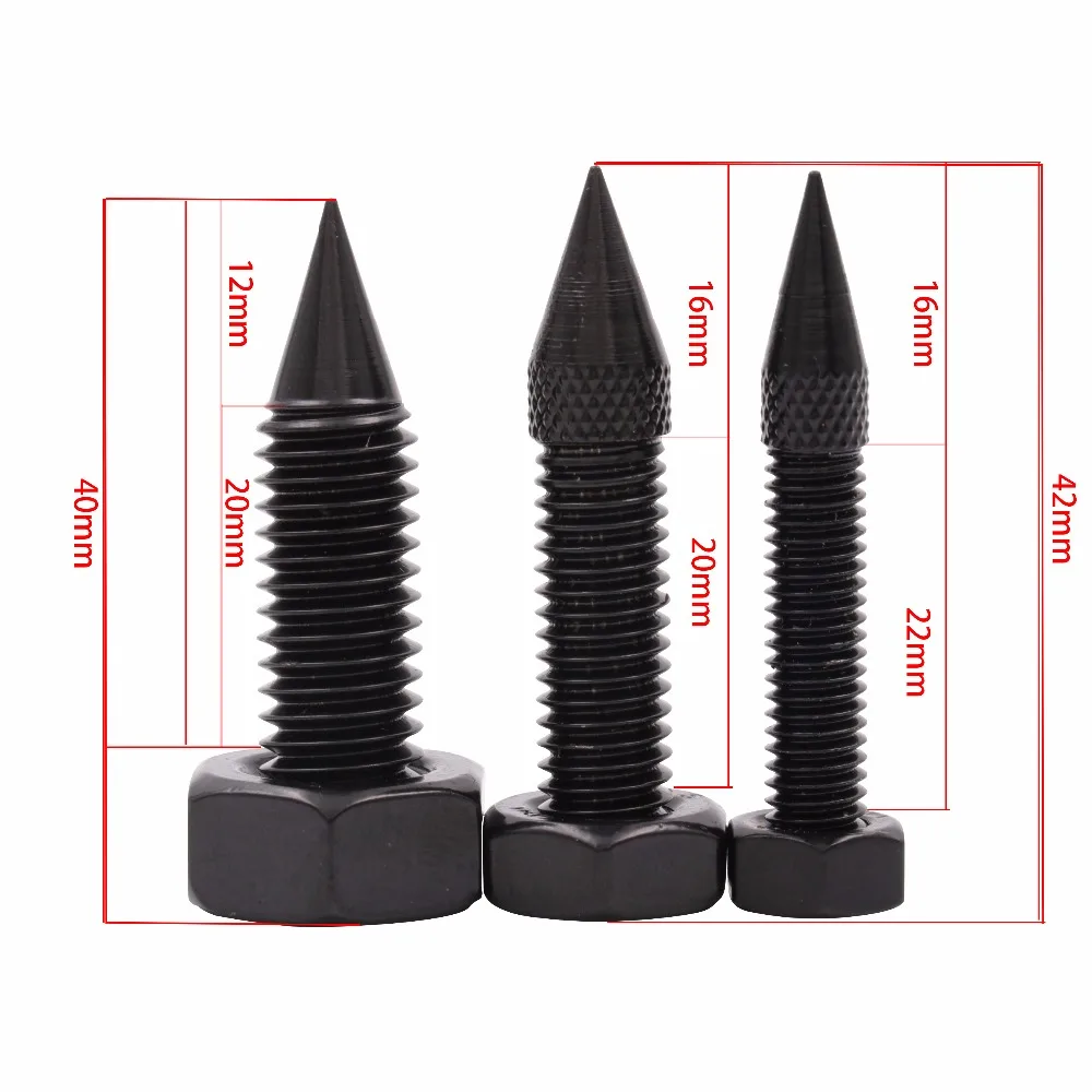 M6 M8 M10 hilo de hierro altavoz Spikes Hifi Audio Monitor instrumento Subwoofer aislamiento pie cono altura ajustable M6 M8 M10 hilo de hierro altavoz Spikes Hifi Audio Monitor instrumento Subwoofer aislamiento pie cono altura ajustable