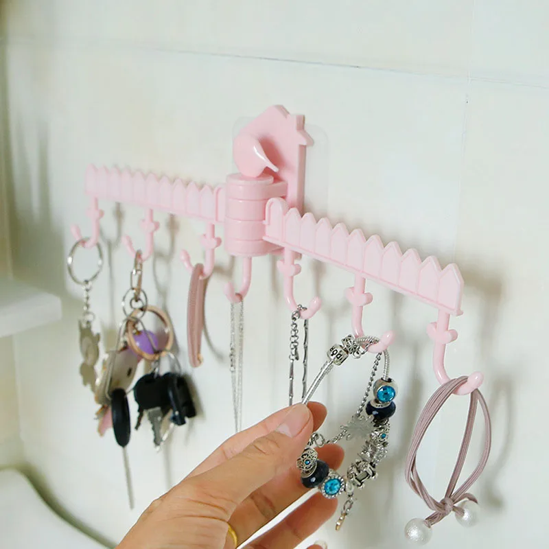 

1Pcs European Multi-function Hook Cute Bird Double Row Rotating Hook Waterproof Strong Adhesive Door Hook JJJRY474