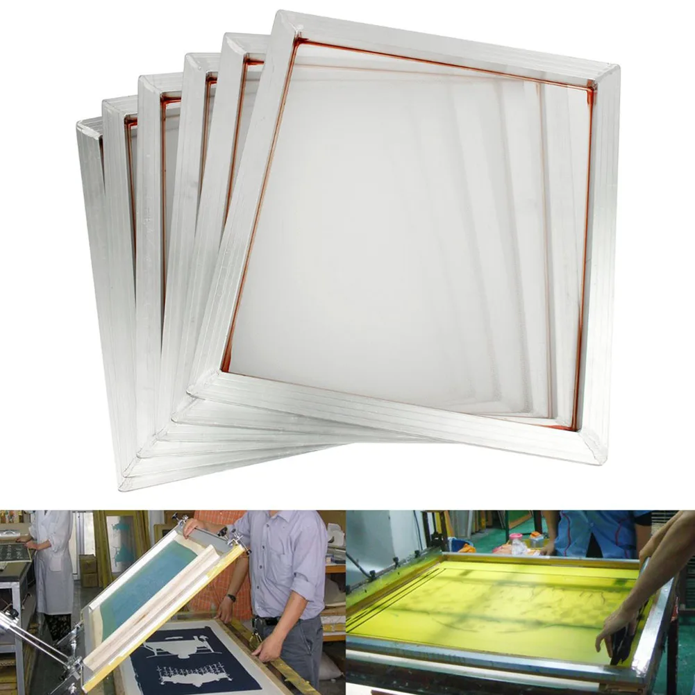 

6Pack Aluminum Silk Screen Frame Printing Press Screens 110 Mesh 45 x 50cm MDJ998