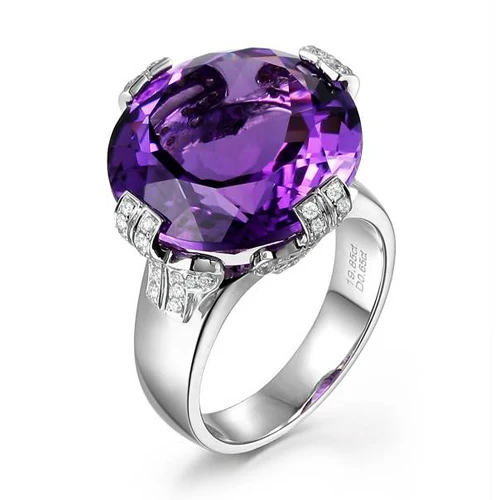 

Anillos Qi Xuan_Fashion Jewelry_Purple Stone Luxury Rings_Fashion Rings_S925 Sliver Purple Ring_Manufacturer Directly Sales