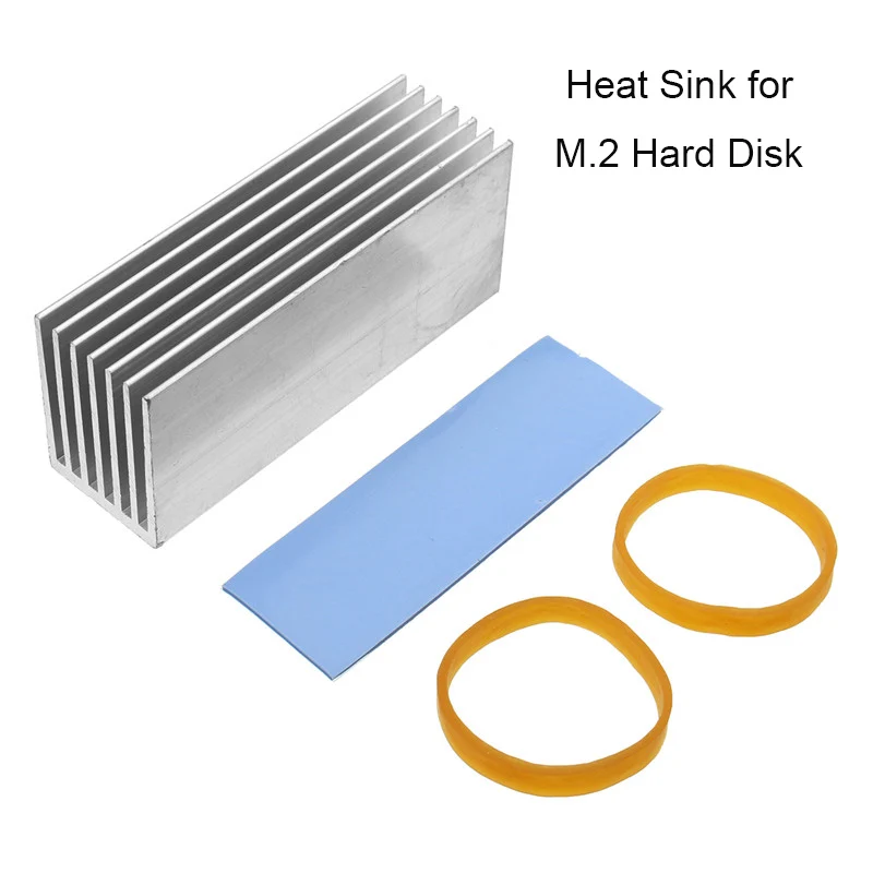 70*22*30mm Aluminum Cooling Heatsink Cooling Heat Dissipation M.2 Solid