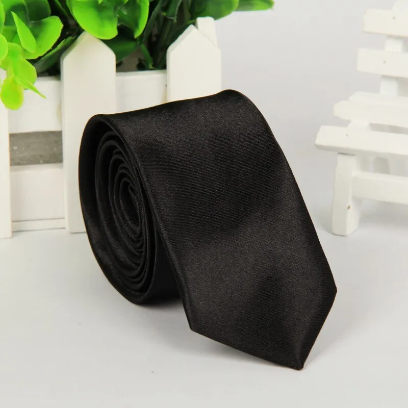 SHENNAIWEI, 20 цветов, высокое качество, мужской галстук, узкий галстук, 5 см, полиэстер, gravatas masculinas, тонкий, корбаты, hombre, черный, белый, lote - Цвет: HC15