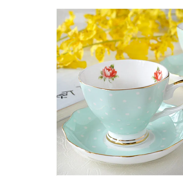 JOUDOO Европейский костяного фарфора кофейный набор творческий простой керамический фарфоровый блюдо послеобеденный чай чашка молока 200 мл 35 - Цвет: MLD